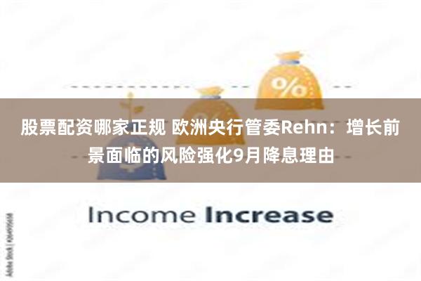 股票配资哪家正规 欧洲央行管委Rehn：增长前景面临的风险强化9月降息理由