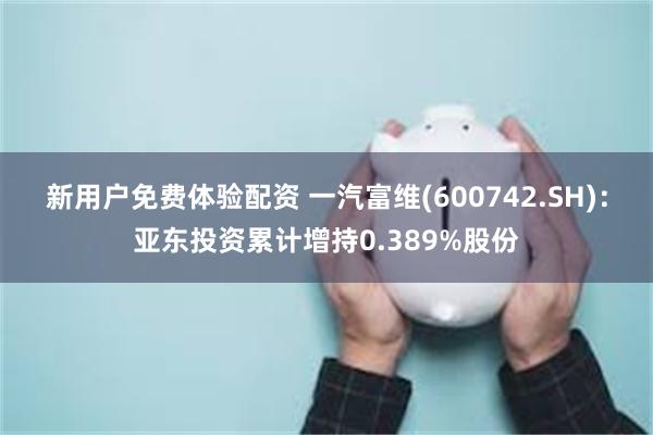 新用户免费体验配资 一汽富维(600742.SH)：亚东投资累计增持0.389%股份